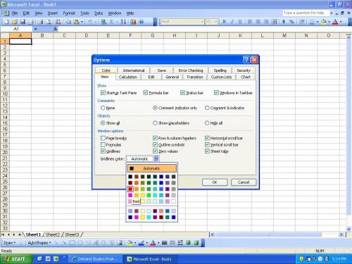 Come Alter Colore griglia in Excel