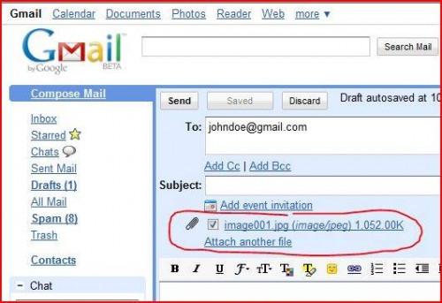 Come collegare un documento acquisito a una e-mail