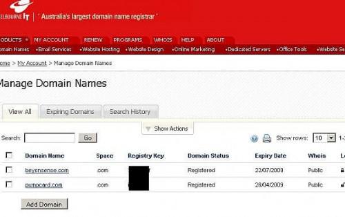 Come ottenere un nome di dominio completamente gratuito, con Controllo del DNS a Melbourne IT