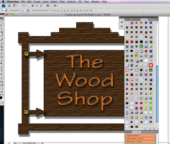 Come creare un segno di legno in Photoshop