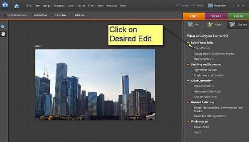 Come utilizzare Modifica guidata in Adobe Photoshop Elements