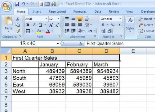 Come Unisci e centra intestazioni in Microsoft Excel 2007
