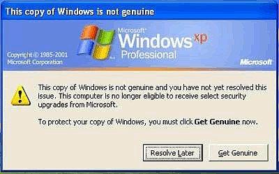 Come disinstallare il vantaggio schermata Notifiche di Windows Genuine