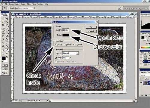 Come aggiungere un bordo a Adobe Photoshop Elements 8