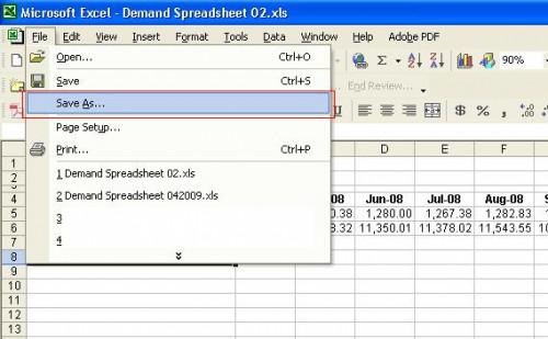 Come salvare un foglio di calcolo di Excel in formato Microsoft Works