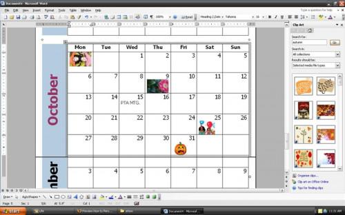 Come personalizzare un calendario mensile Utilizzando Word