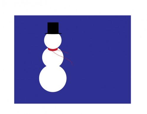Come creare un pupazzo di neve vettoriale in Adobe Illustrator