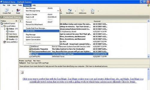 Come smettere di e-mail indesiderate in Outlook Express