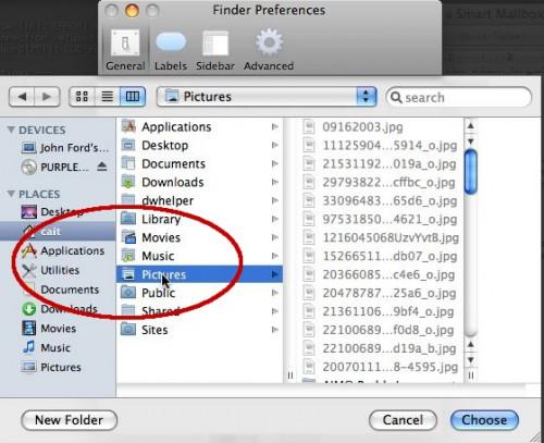 Come modificare il predefinito finestra del Finder Directory in Mac OS X