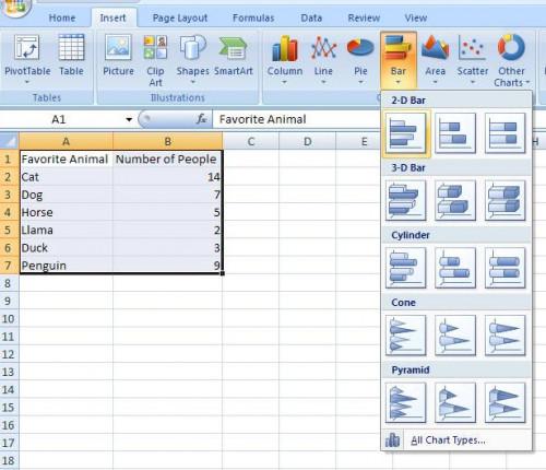 Come fare un grafico a barre in Excel