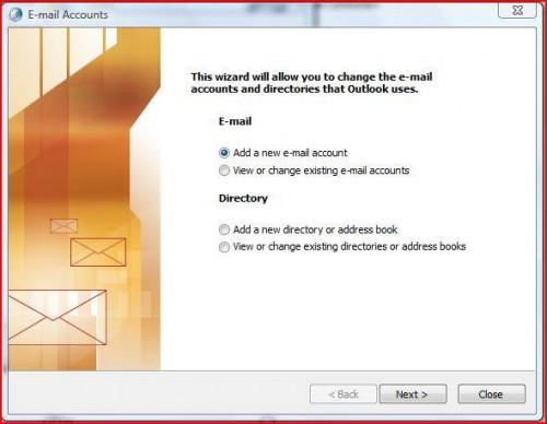 Come impostare gli account e-mail separato in Microsoft Outlook 2003