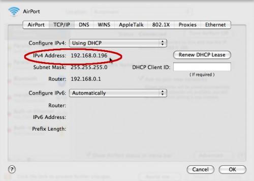Come controllare il vostro indirizzo IP su Mac OS X