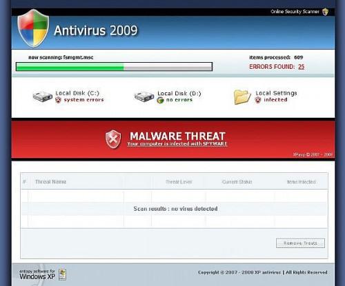 Come rimuovere manualmente Antivirus 2009