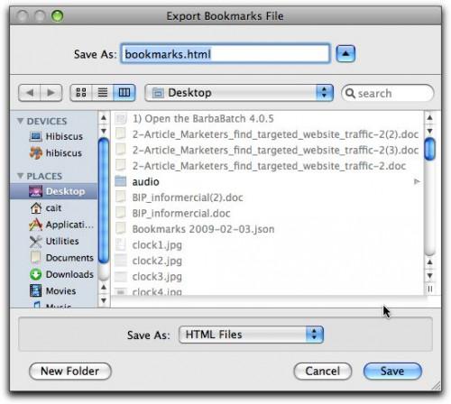 Come eseguire il backup di Firefox segnalibri su Mac OS X