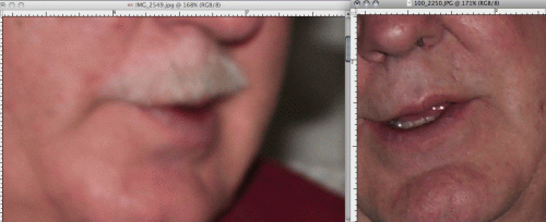 Come rimuovere i capelli facciali in Photoshop