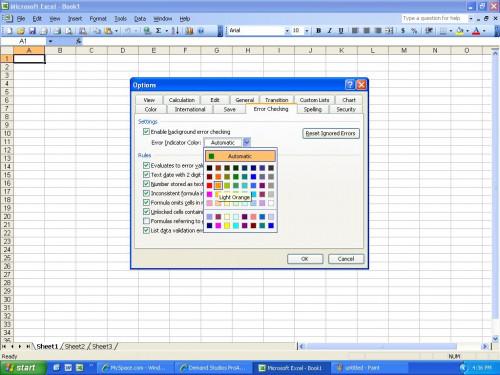 Come Alter Error-Colore indicatore in Excel