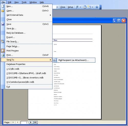 Come creare un report di Microsoft Access & Send It in Microsoft Outlook