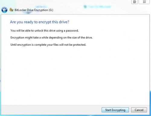 Come crittografare una pen drive in Windows 7