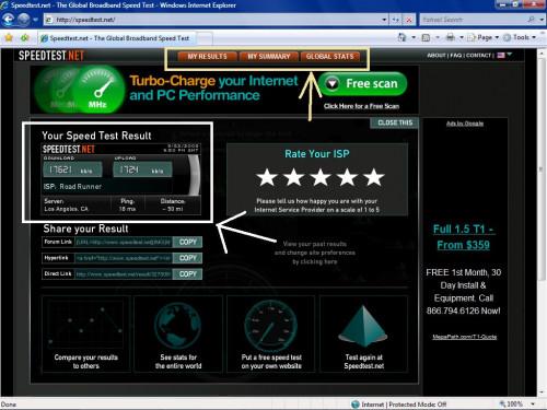 Come prova di Speed ​​Internet Utilizzando Speedtest.net