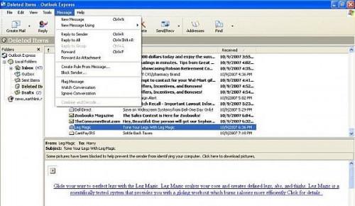 Come smettere di e-mail indesiderate in Outlook Express