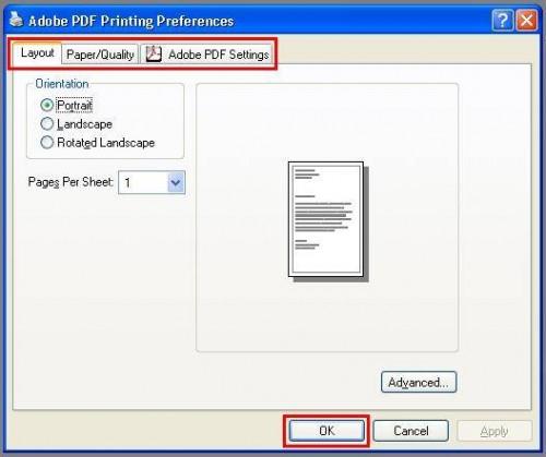 Come creare un Impostazione predefinita PDF Printer