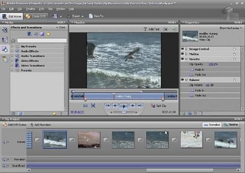 Come creare una transizione scena in Adobe Premier Elements