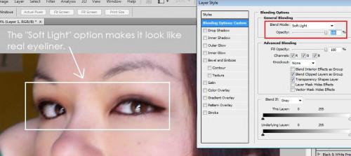 Come applicare l'eyeliner in Photoshop