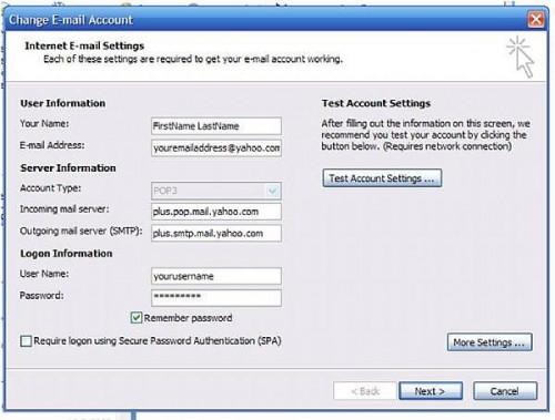 Come impostare un account Internet e-mail in Outlook 2007