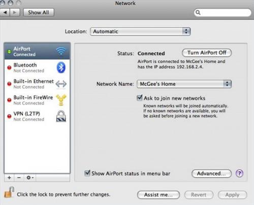 Impostazione di un server proxy su un Mac
