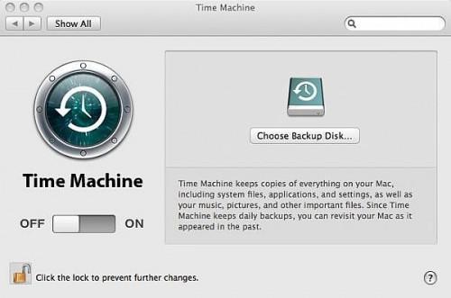 Come impostare Time Machine su Mac OSX 10.5 Leopard