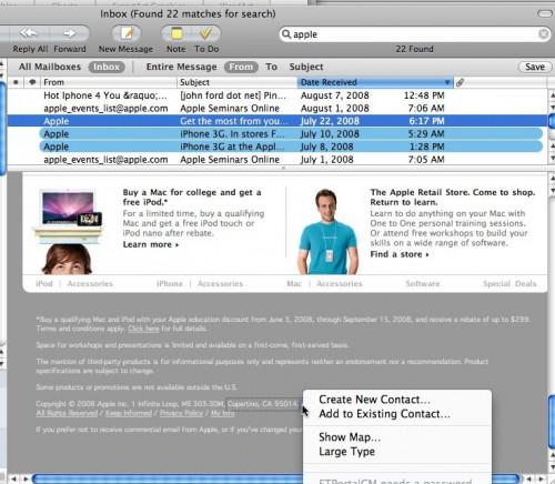 Come aggiungere contatti alla Rubrica di Mac OS X