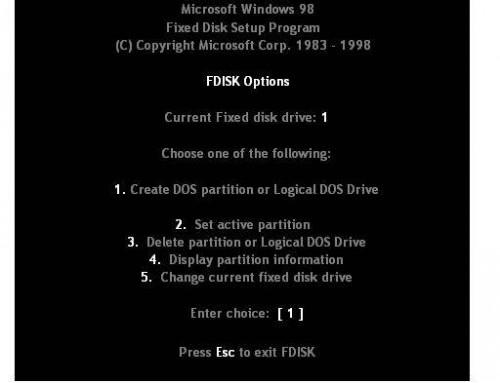 Come funziona Fdisk funziona?