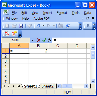 Come scrivere Formula per X in Microsoft Excel