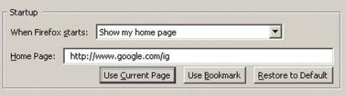 Come modificare un browser Homepage?