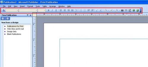 Come trovare la barra di formattazione in Publisher 2000