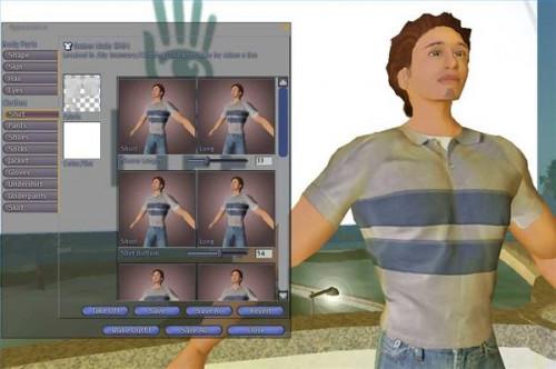 La creazione di avatar in un mondo virtuale
