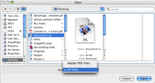 Come convertire i file in PDF PS