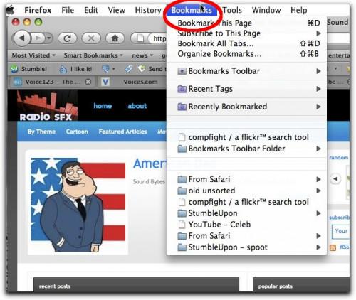 Come eseguire il backup di Firefox segnalibri su Mac OS X
