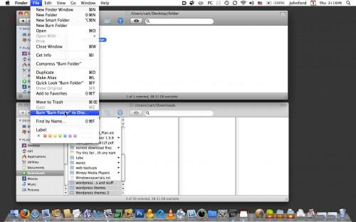 Come masterizzare un CD di dati nel Finder di Mac OS X