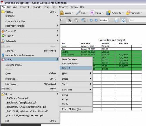 Come convertire i documenti PDF in Excel
