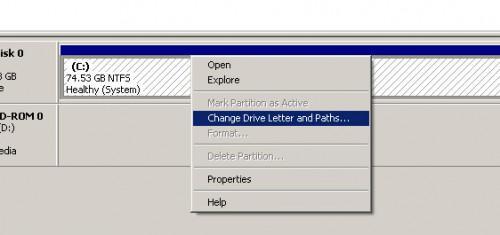 Come modificare lettere di unità in Windows XP