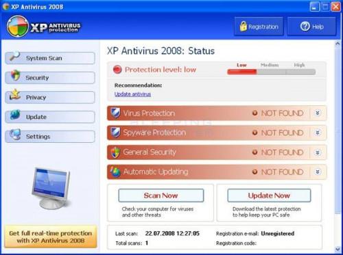 Come rimuovere XP Antivirus Protezione anti-spyware