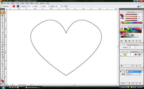 Come disegnare un cuore in Adobe Illustrator
