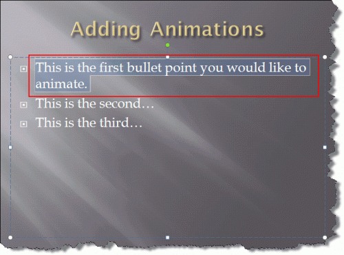 Come aggiungere personalizzato animazioni in PowerPoint 2007
