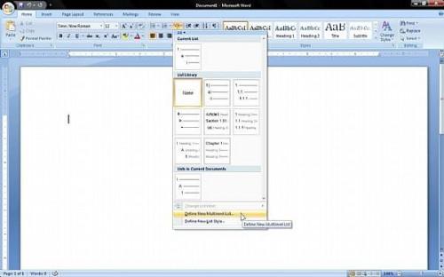 Come creare una struttura MLA in Microsoft Word 2007