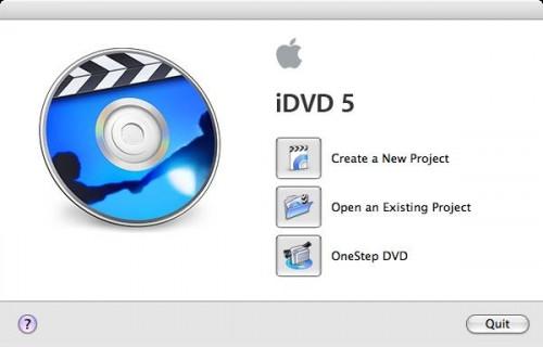 Come creare nuovo DVD su iDVD