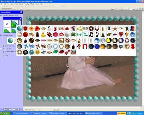 Come aggiungere o creare francobolli per foto utilizzando il software Microsoft Digital Image