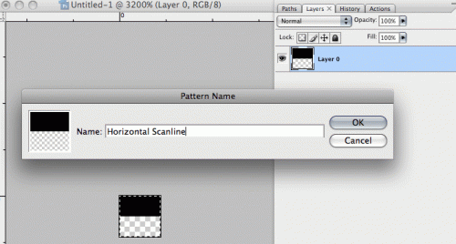 Fare Scanlines in Photoshop