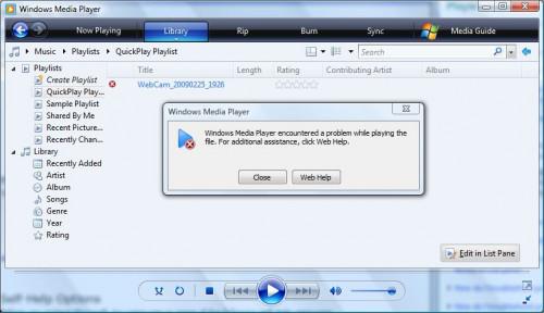 Risoluzione dei problemi di Windows Vista Media Player