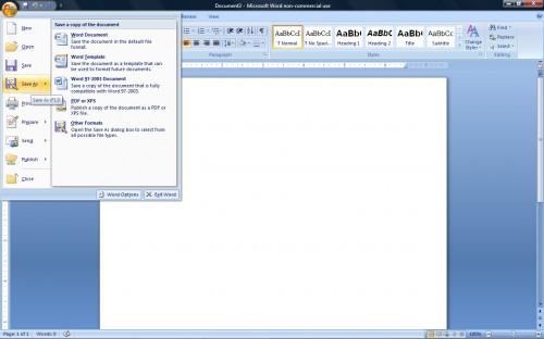 Come convertire Microsoft Word 2007 per Works 8.0